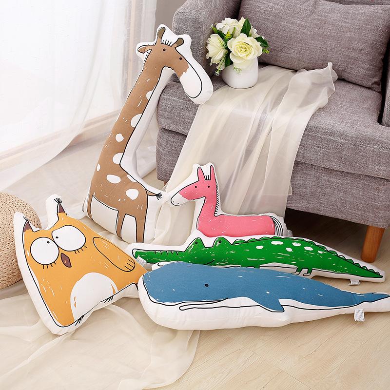 Ins series of new creative Home Furnishing decoration and the wind animal plush toys wholesale custom pillow series