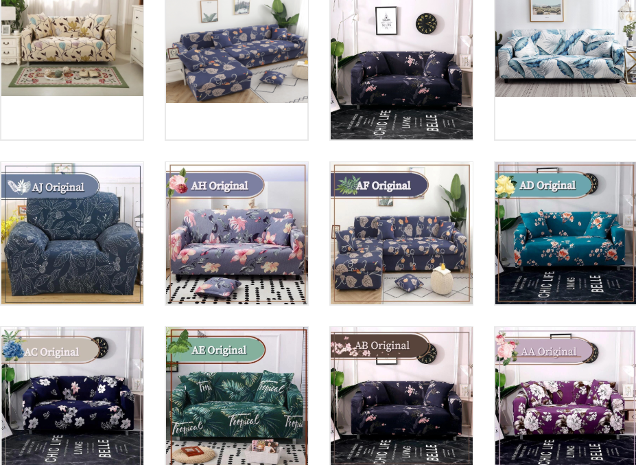Stretch sofa cover