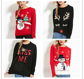Christmas Sweater Holiday Theme Long Sleeve Sweater