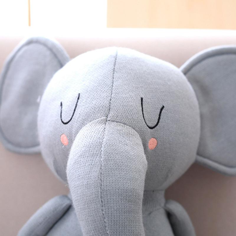 1pc 50cm 2 Patterns Cute Elephant Bunny Doll Simulation plush stuffed toys Baby soothing dolls Smooth feel High quality fabric