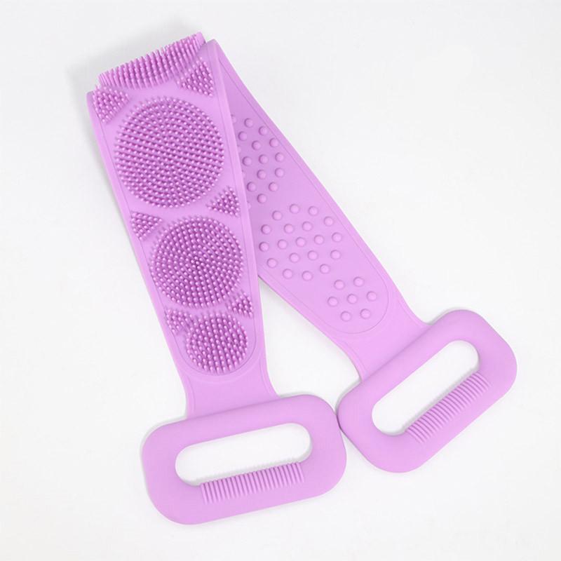 Bath towel silicone rubbing back towel