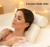 6 suction cups bath pillow 3D net bathtub pillow