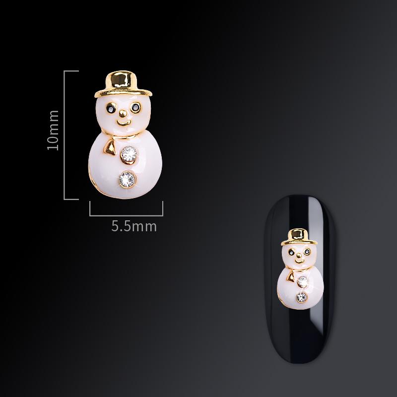 Christmas nail jewelry nail drill