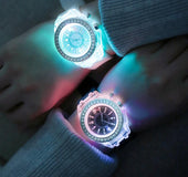 Led Harajuku silicone creative fashion trend male and female students couple jelly watches