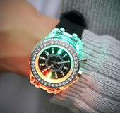 Led Harajuku silicone creative fashion trend male and female students couple jelly watches