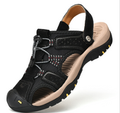 Cross-border large size men's shoes 2020 summer Baotou defense Outdoor sandals men's 38 yards 47 Korean version of dual-use beach shoes