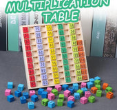 Wooden Montessori Multiplication Table