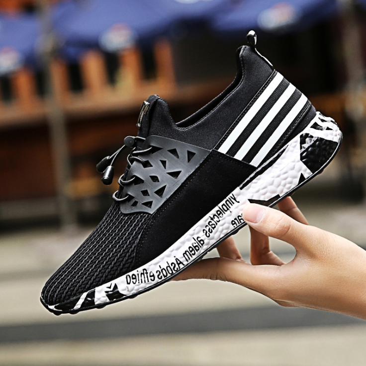 n Running Shoes for Men Trainers Telescopic rope Soft Bottom Mesh Sneakers Shoes Men