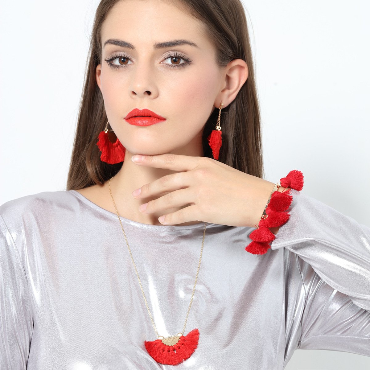 Tassel earrings female