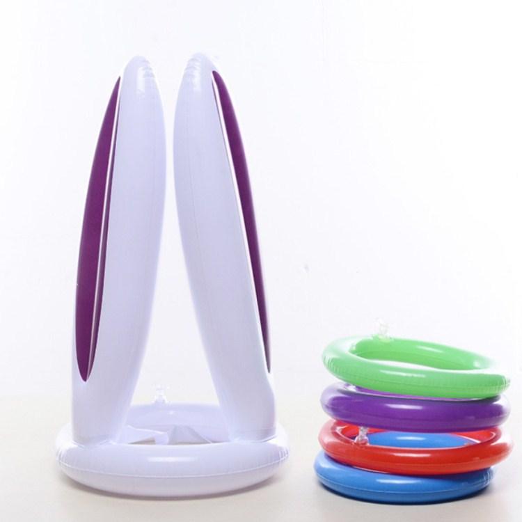 Inflatable rabbit head ring