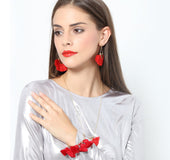 Tassel earrings female