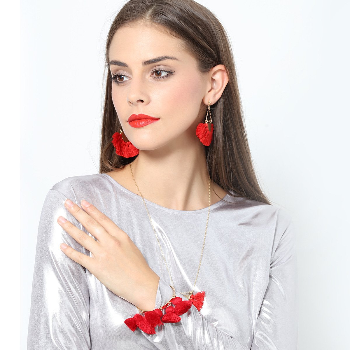 Tassel earrings female