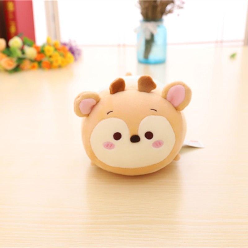 Cute Cartoon Plush Toys - Monkey Cat Rabbit Fox Hippo Deer Pig Elephant Panda - Toys for Boys and Girls