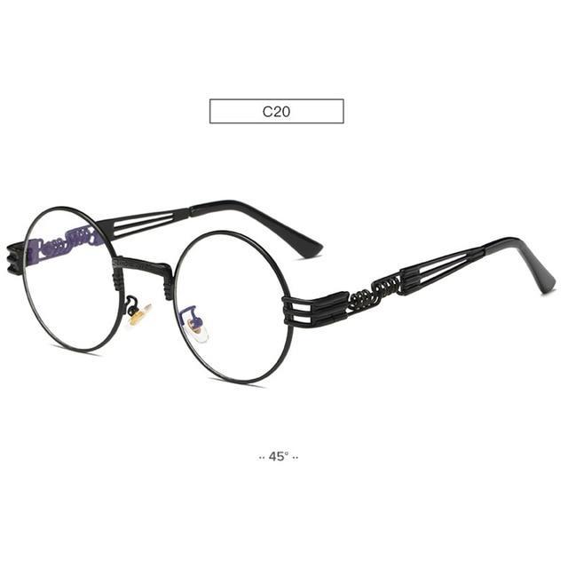 Gold Metal Fashion Steampunk Sunglasses