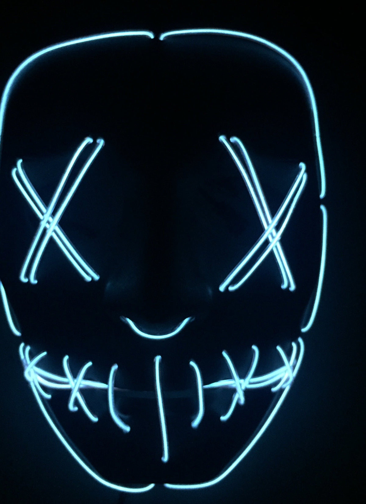 Halloween Led Luminous Mask Horror Grimace Bloody EL wire Halloween Carnaval Party Club Bar DJ Glowing Full Face Masks