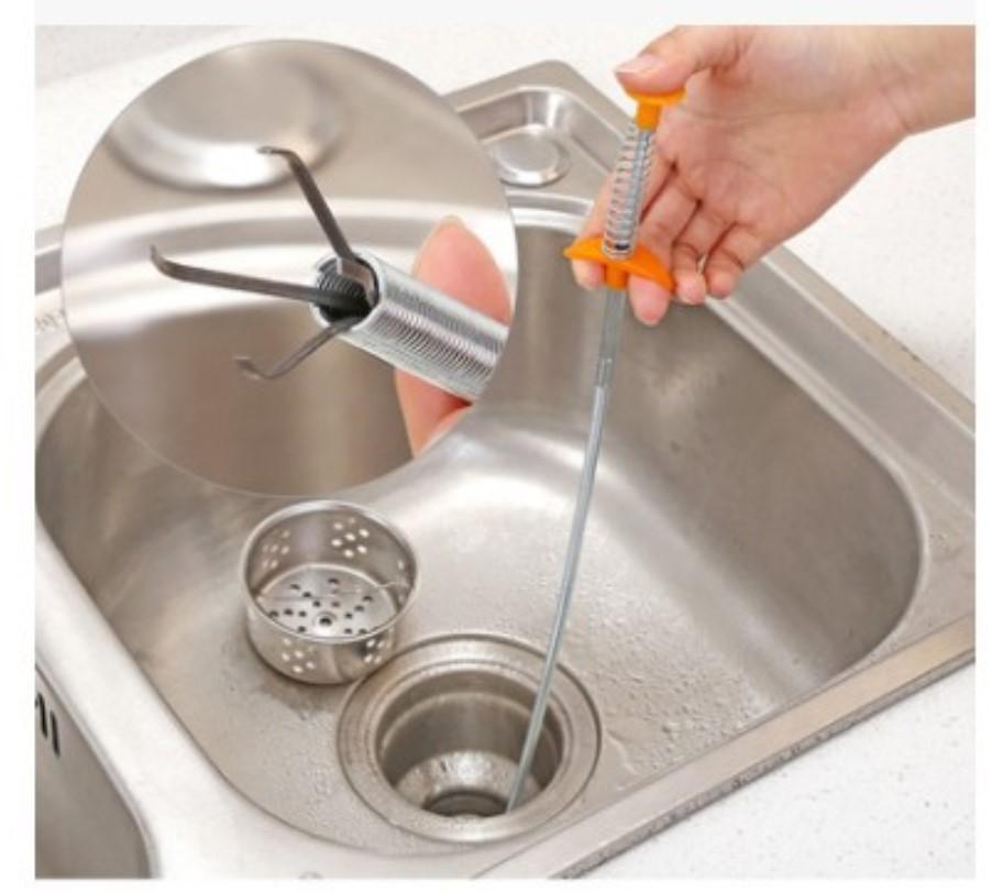 Kitchen pass sewer dredge spring pipe dredge tool