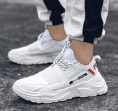 Flying woven breathable men's shoes