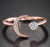 Star moon ring