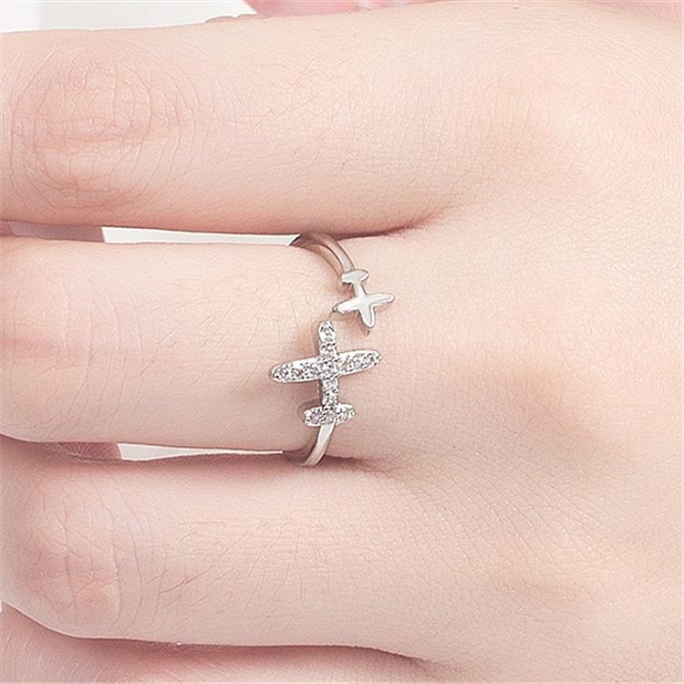 Adjustable Plane Ring Women