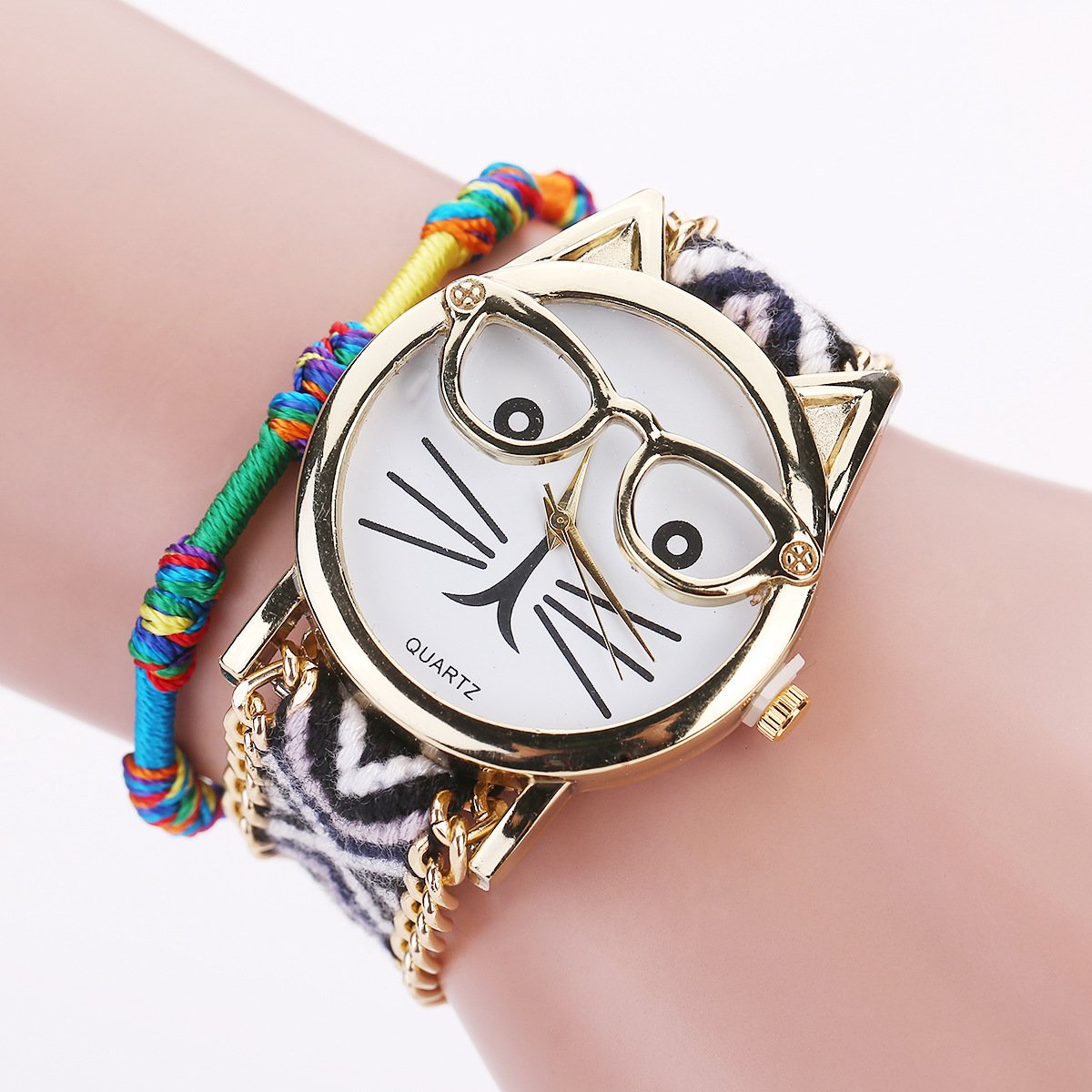 Cara gato pulsera reloj