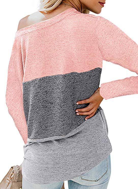 Colorblock kinky top