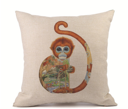 Customized pillowcase car sofa pillowcase lumbar pillow linen pillow sofa cushion