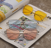 Female Vintage Gold Sunglasses