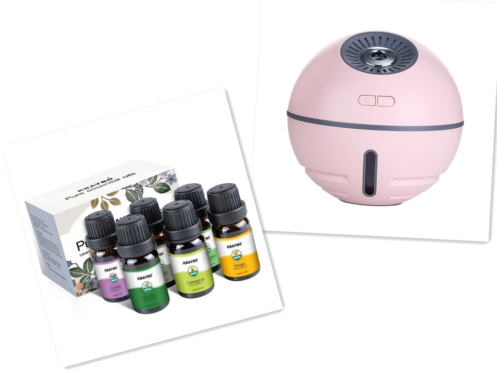 The sphere humidifier has a small fan
