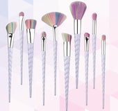 10 seven color spiral pattern make-up brush