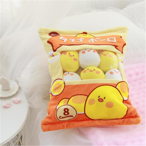 Chicken pudding rabbit pillow toy