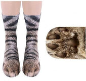 Unisex Adult Animal Paw Crew Socks