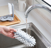 Creative suction wall lazy cup brush glass cleaning brush kitchen rotating cup tea cup brush cup brush