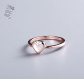Heart ring alloy plating ring