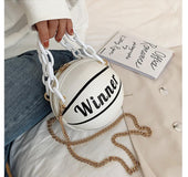 basketball bag personality small round bag