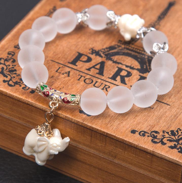 Pulsera elefante cristal