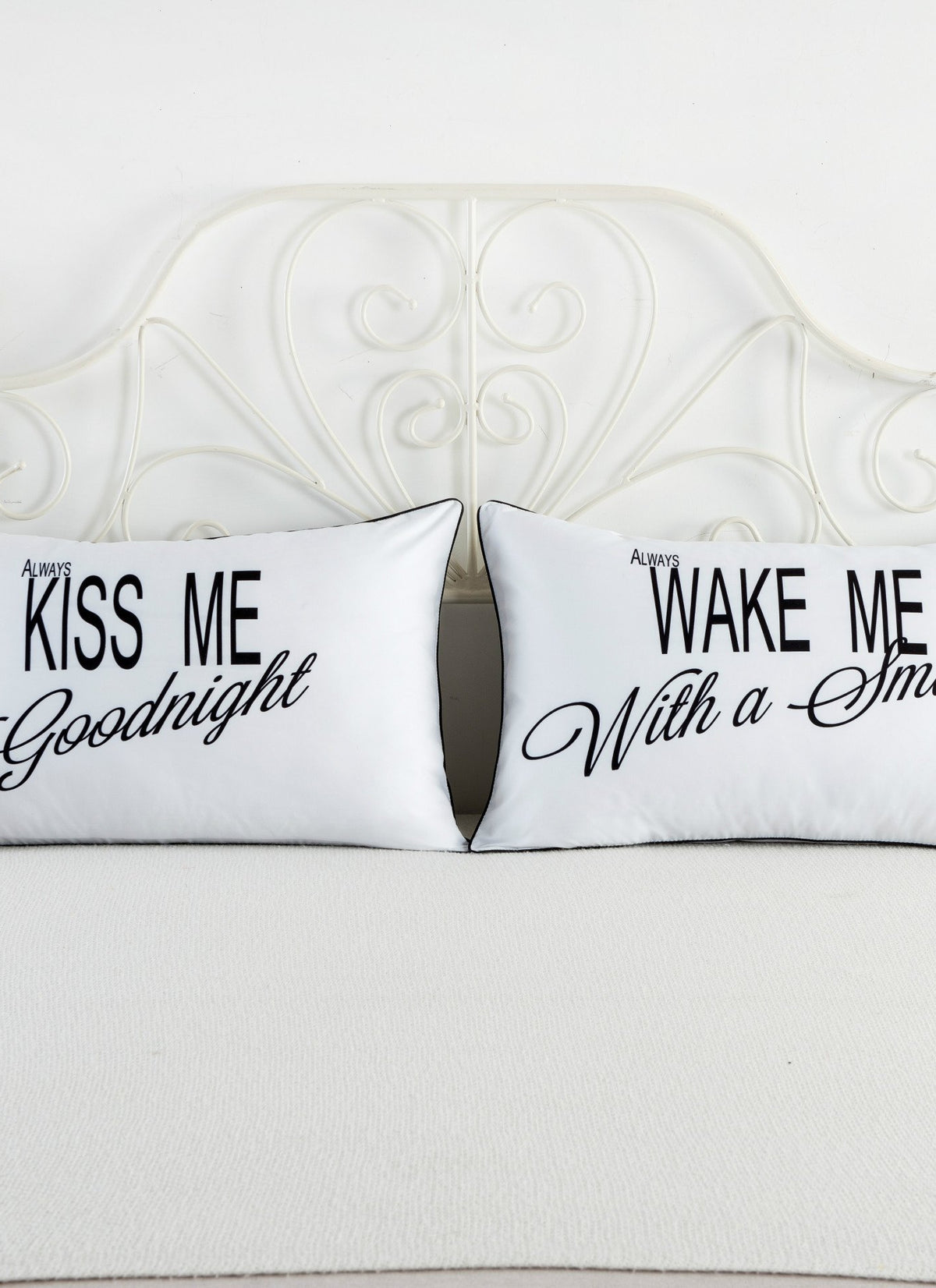 White couple pillowcase