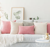 Solid Pillow Case Cushion