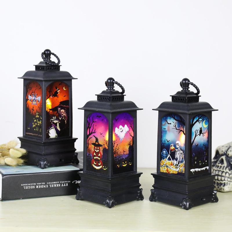 Staraise Electric Halloween Pumpkin Witch Skull Lamp