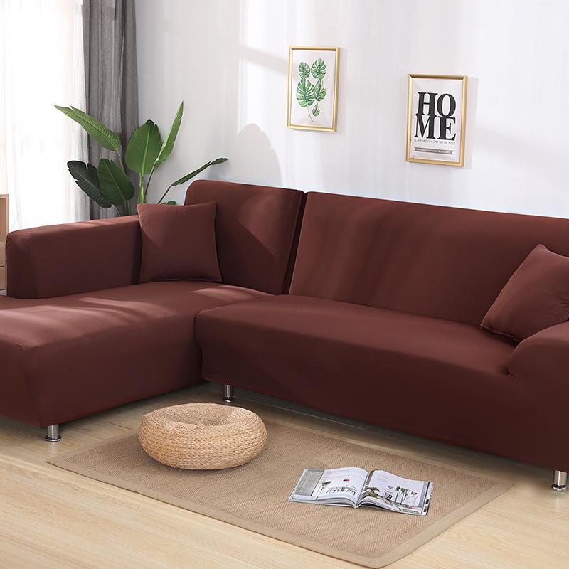 Tight Wrap Sofa Cover Elastic 2 Pieces Sofa Cover If L Style Piece Corner Sofa