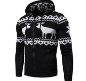 Christmas elk hooded sweater