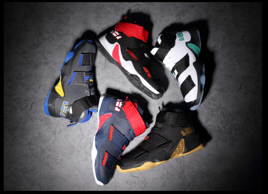 Spring new fashion shock absorption casual basketball shoes men Korean version of the trend non-slip boots sports shoes men