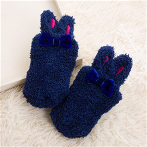 Coral velvet socks