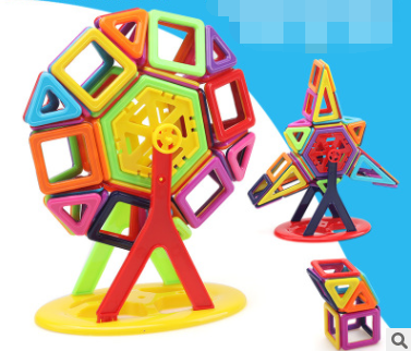 Magnetic piece building blocks