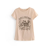 Motorcycle print T-shirt