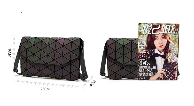 Japanese folding luminous geometric bag