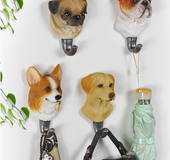 Household wall decoration hook creative wall hanging American coat hook hook hall entrance bathroom single coat hook free punching