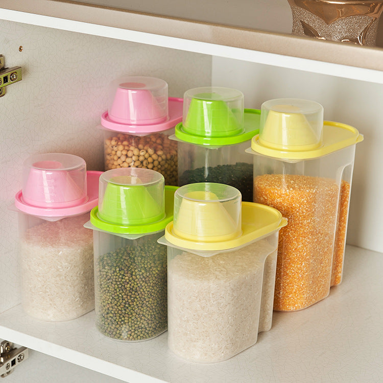 Contenedor De Plástico Para Granos Y Cocina