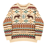 Christmas sweater women 2020 autumn and winter new Nordic wind jacquard deer thick loose sweater women's jacket