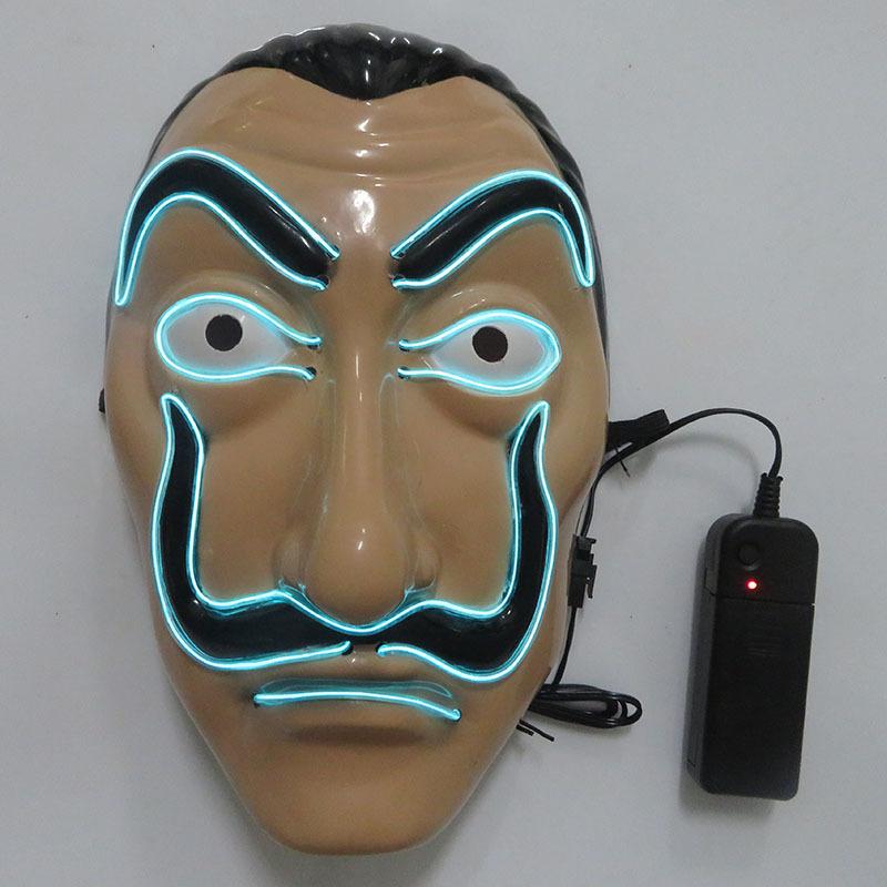 Scary glowing mask halloween