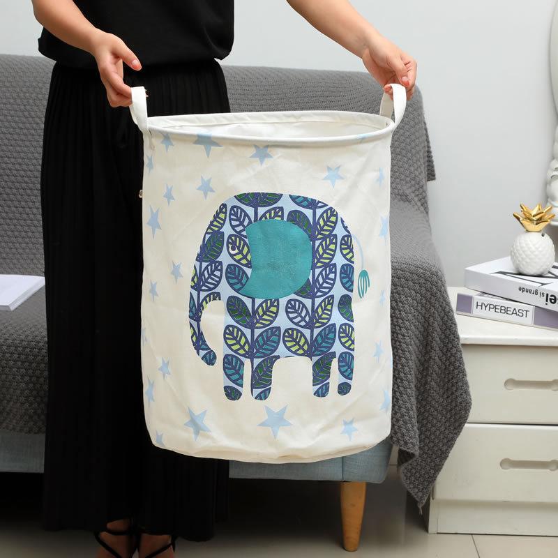 Large cartoon foldable Laundry Storage Basket Clothes Storage Bag Dirty Clothes Basket Kid Toy Organizer Sundries Storage Barrel
